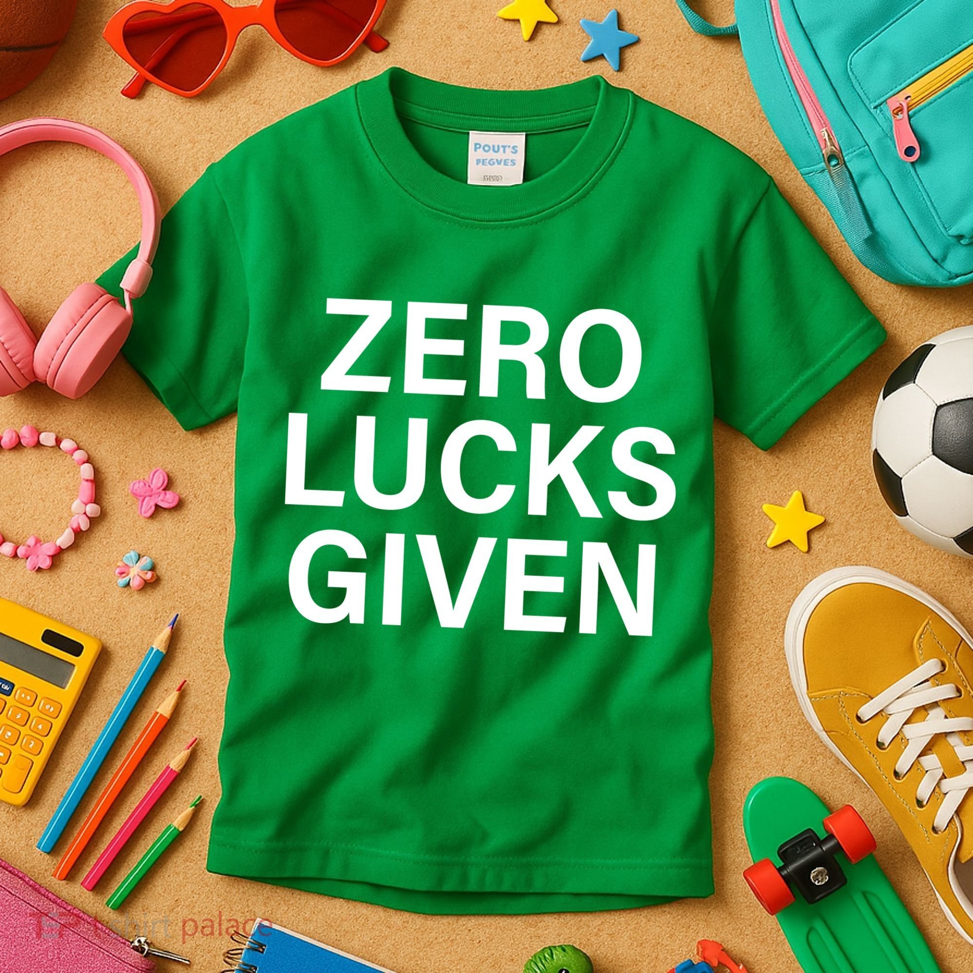 Zero Lucks Given Kids T-Shirt