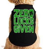 Zero Lucks Given St. Patrick's Day Doggie Tank thumb 0