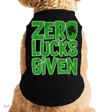 Zero Lucks Given St. Patrick's Day Doggie Tank