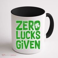 Zero Lucks Given St. Patrick's Day Coffee Mug thumb 1
