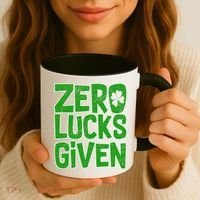 Zero Lucks Given St. Patrick's Day Coffee Mug thumb 3