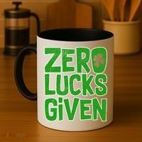 Zero Lucks Given St. Patrick's Day Coffee Mug thumb 4