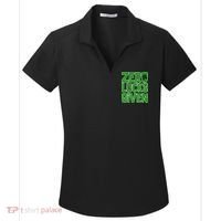 Zero Lucks Given St. Patrick's Day Women's Dry Zone Grid Polo thumb 0