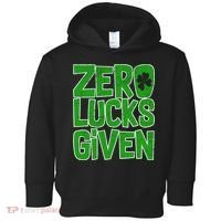 Zero Lucks Given St. Patrick's Day Toddler Hoodie thumb 0