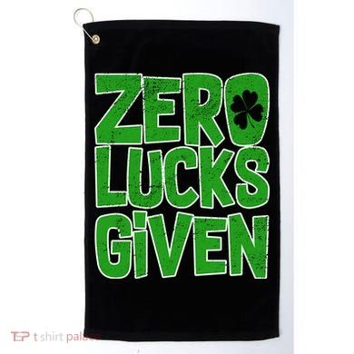 Zero Lucks Given St. Patrick's Day Golf Towel