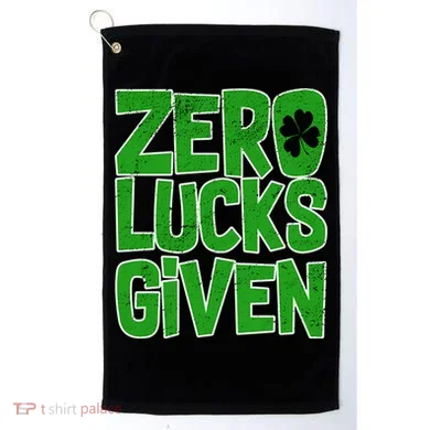 Zero Lucks Given St. Patrick's Day Golf Towel