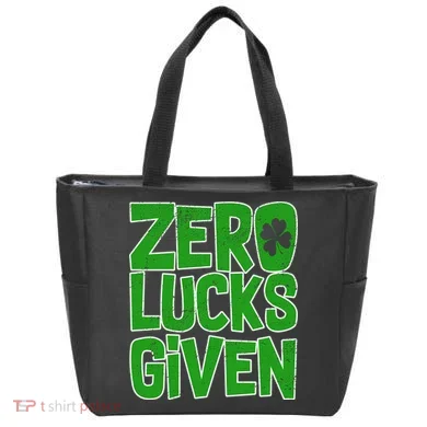 Zero Lucks Given St. Patrick's Day Tote Bag