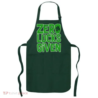 Zero Lucks Given St. Patrick's Day Apron