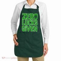 Zero Lucks Given St. Patrick's Day Apron thumb 2