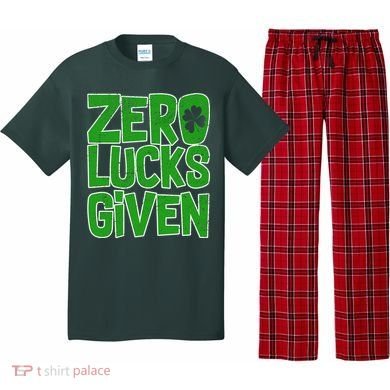 Zero Lucks Given St. Patrick's Day Pajama Set
