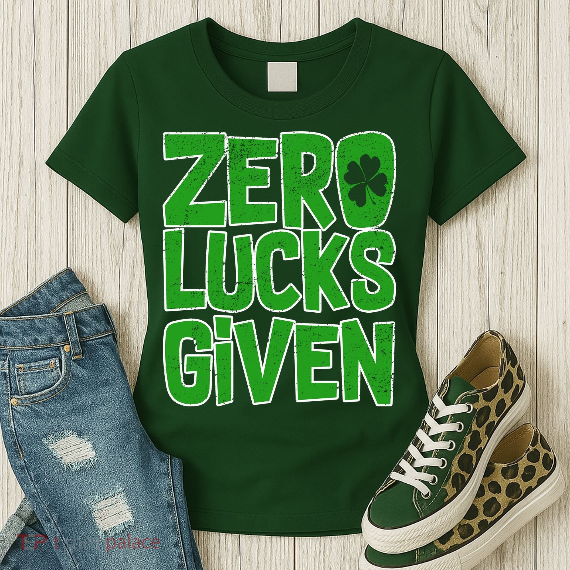 Zero Lucks Given St. Patrick's Day Women's T-Shirt