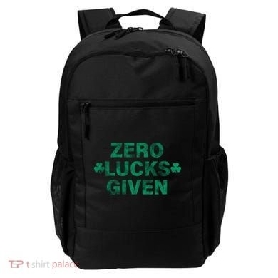 Zero Lucks Given Vintage St Patricks Day Backpack