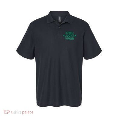 Zero Lucks Given Vintage St Patricks Day Polo