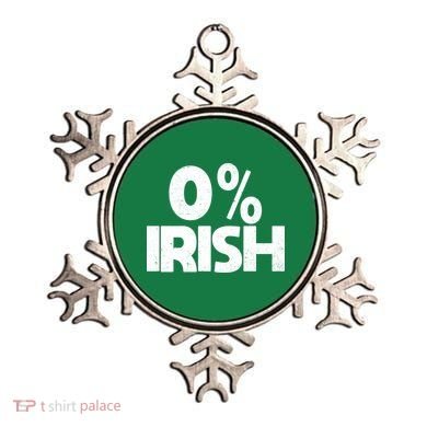 Zero Percent Irish Ornament