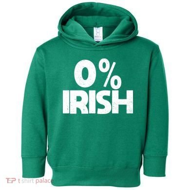 Zero Percent Irish Toddler Hoodie