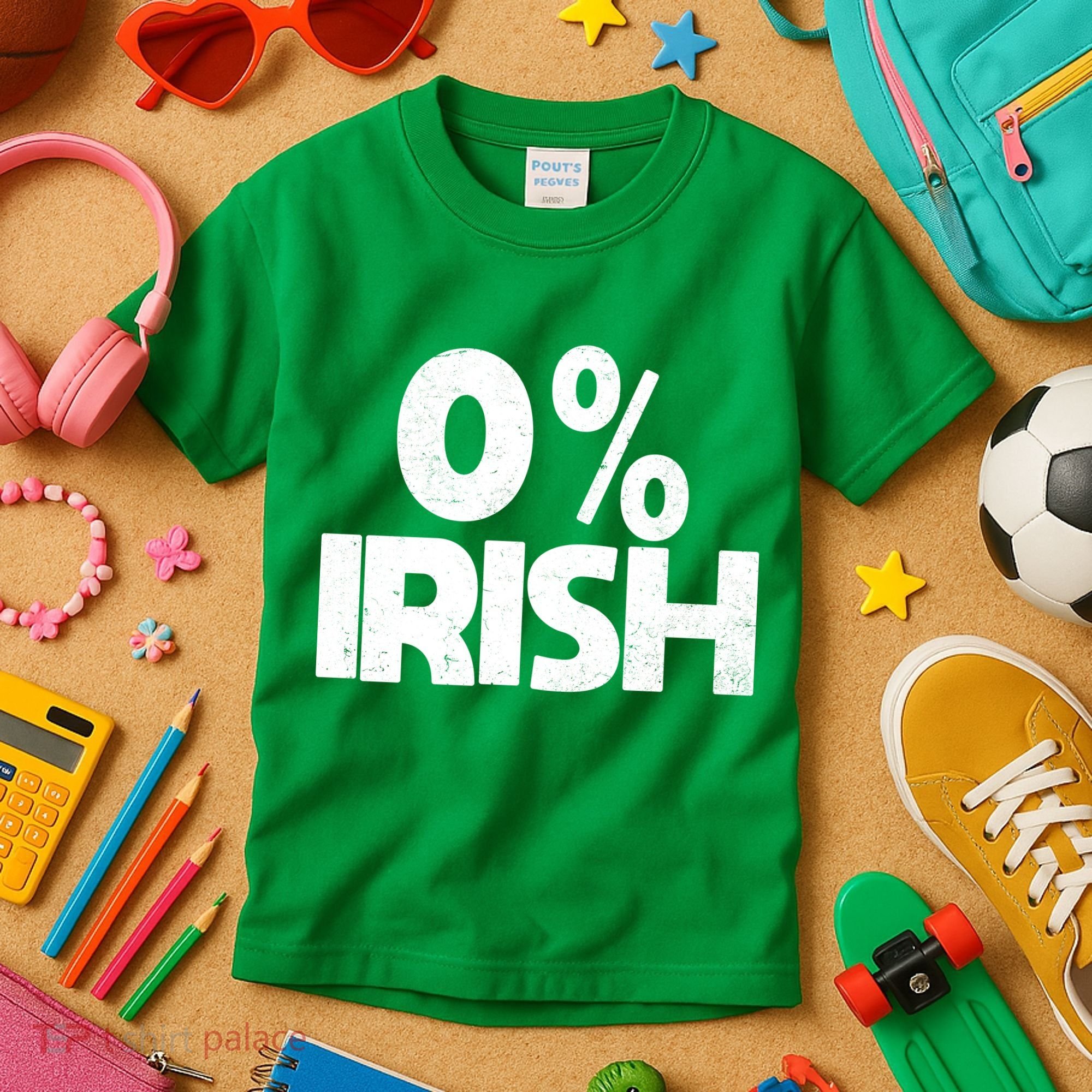 Zero Percent Irish Kids T-Shirt