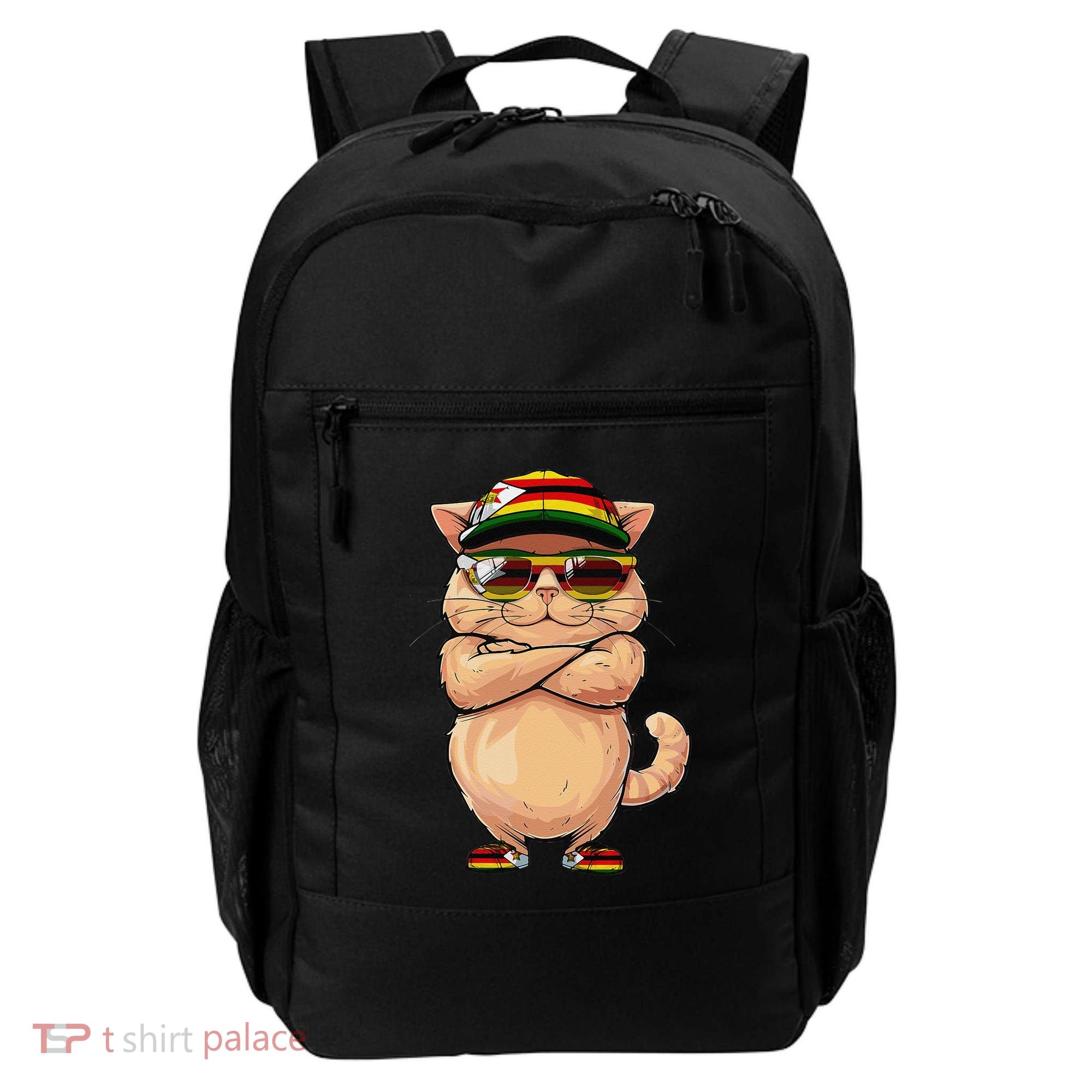 Zimbabwean Flag Cat Mom Souvenirs Products Kitten Zimbabwe Backpack