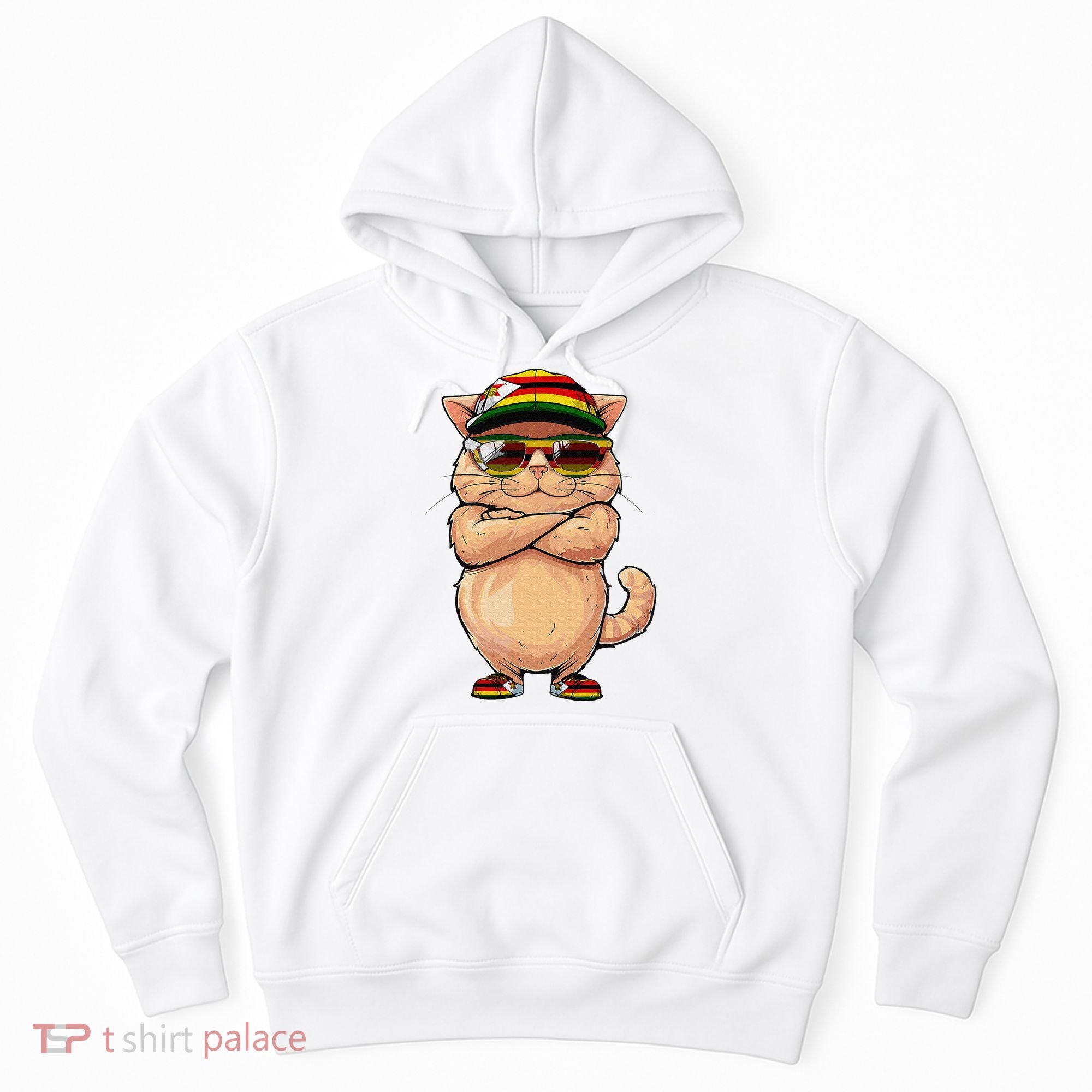 Zimbabwean Flag Cat Mom Souvenirs Products Kitten Zimbabwe Hoodie