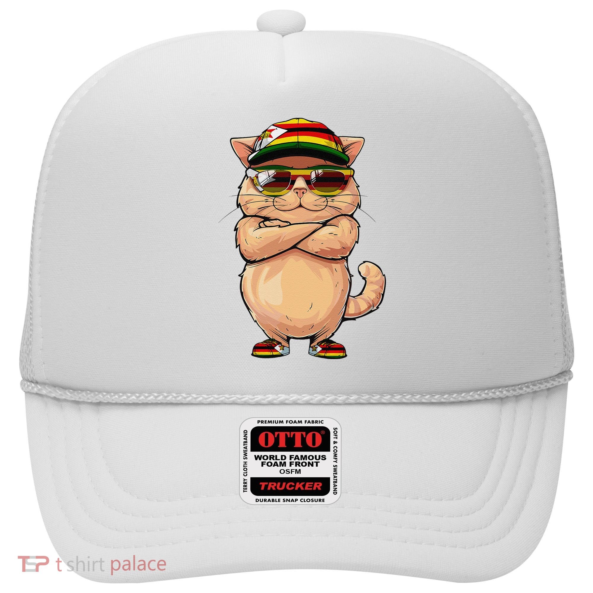Zimbabwean Flag Cat Mom Souvenirs Products Kitten Zimbabwe Hat