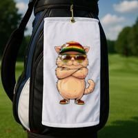 Zimbabwean Flag Cat Mom Souvenirs Products Kitten Zimbabwe Golf Towel thumb 2