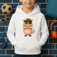 Zimbabwean Flag Cat Mom Souvenirs Products Kitten Zimbabwe Kids Hoodie thumb 2