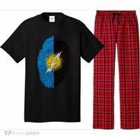Zulia Flag Fingerprint Venezuela Gift Pajama Set thumb 0