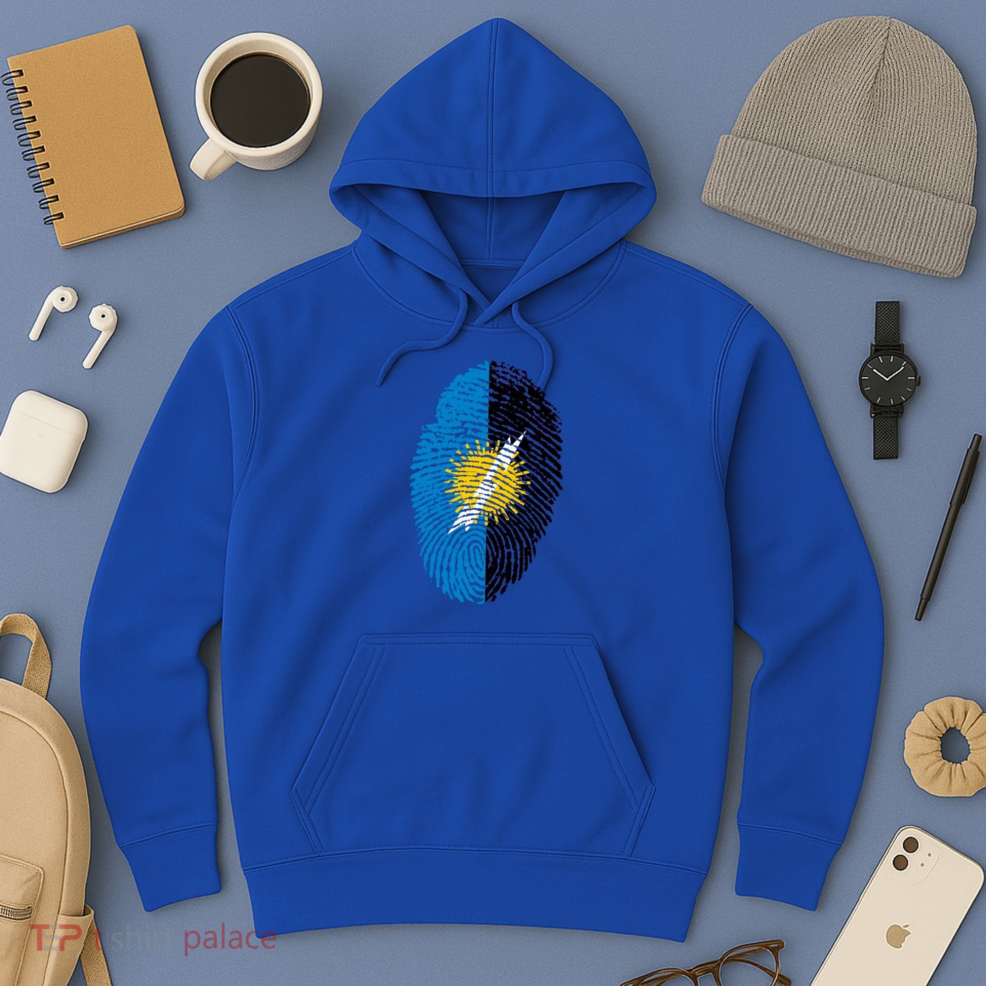 Zulia Flag Fingerprint Venezuela Gift Hoodie