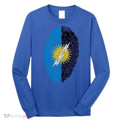 Zulia Flag Fingerprint Venezuela Gift Long Sleeve Shirt
