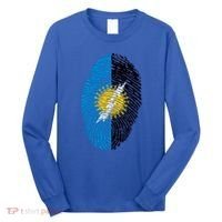 Zulia Flag Fingerprint Venezuela Gift Long Sleeve Shirt thumb 0