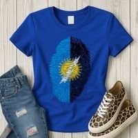 Zulia Flag Fingerprint Venezuela Gift Women's T-Shirt thumb 3