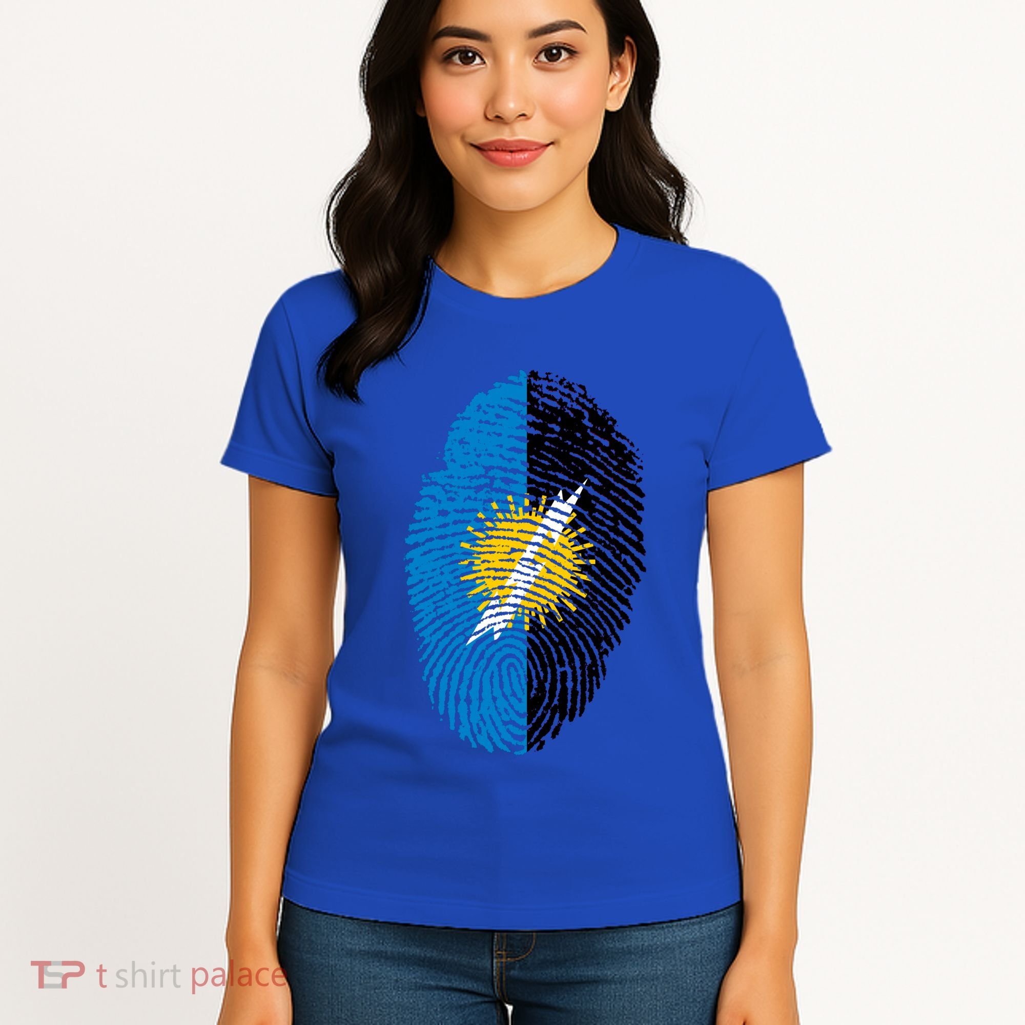 Zulia Flag Fingerprint Venezuela Gift Women's T-Shirt