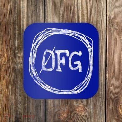 Zero Fucks Given 0 Fucks Given 0fg Gift Funny Gift Coaster
