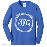 Zero Fucks Given 0 Fucks Given 0fg Gift Funny Gift Kids Long Sleeve Shirt thumb 0