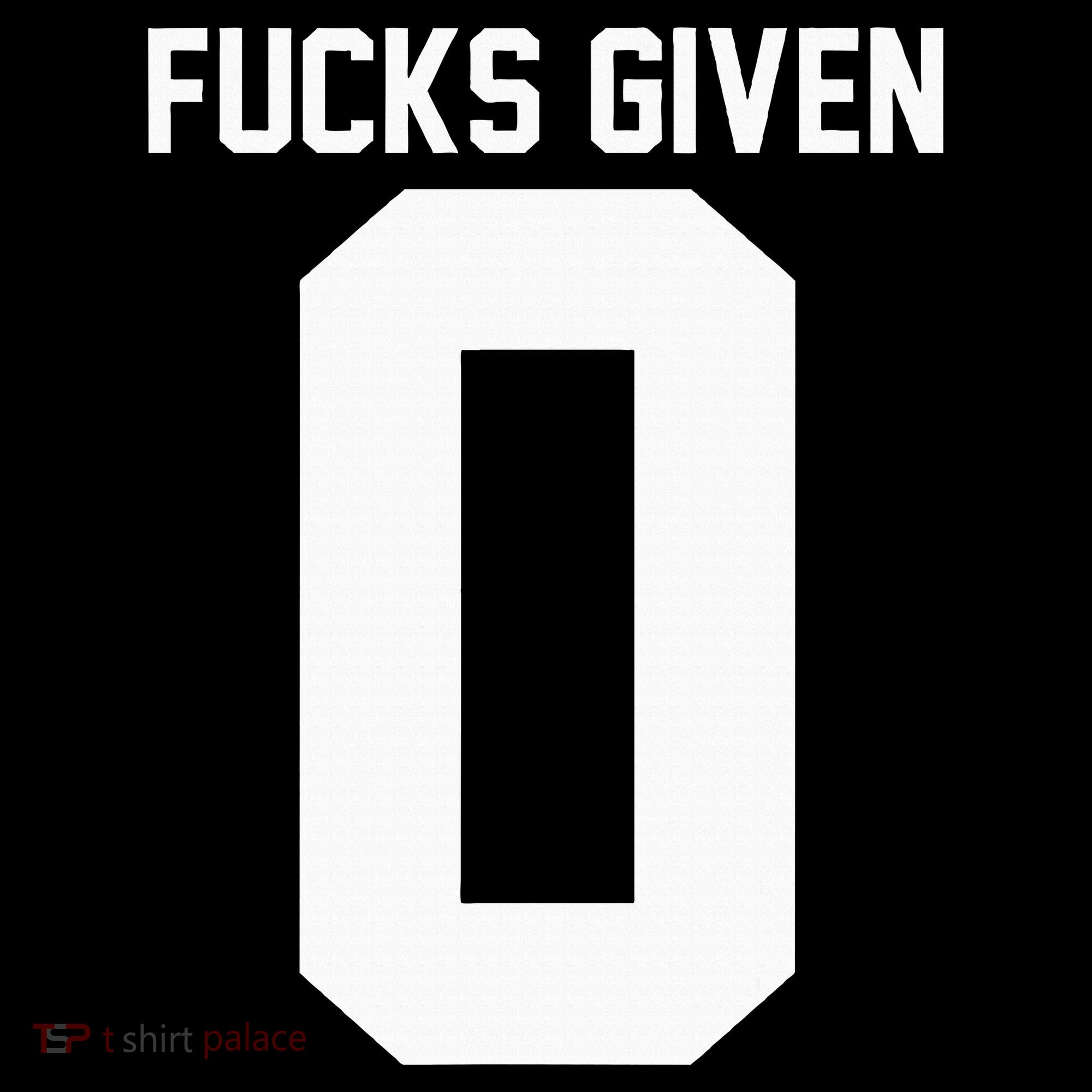 Zero Fucks Given Apron