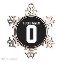 Zero Fucks Given Ornament thumb 0