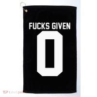 Zero Fucks Given Golf Towel thumb 0