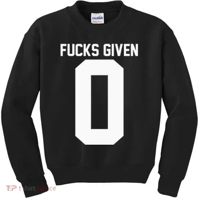Zero Fucks Given Kids Sweatshirt