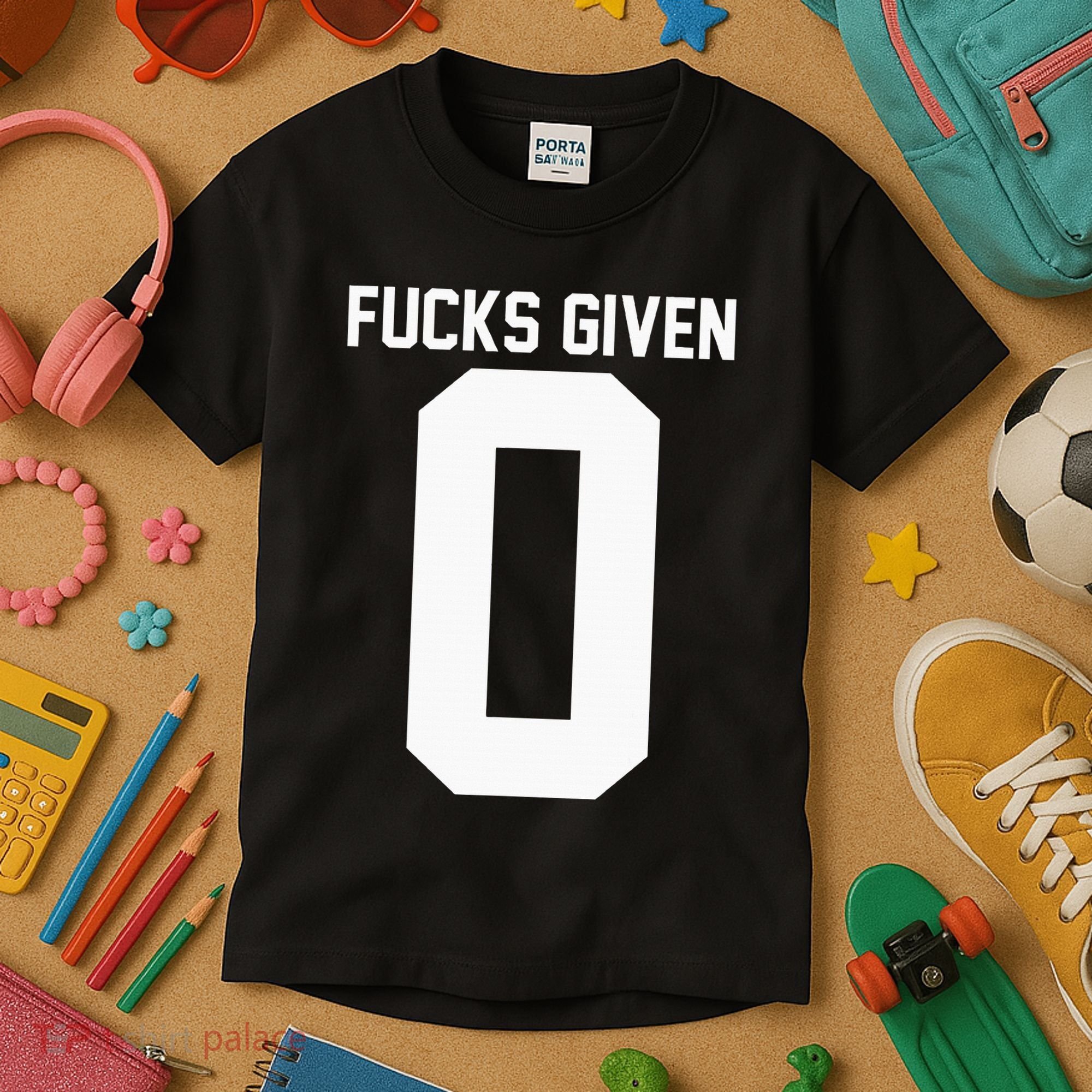 Zero Fucks Given Kids T-Shirt
