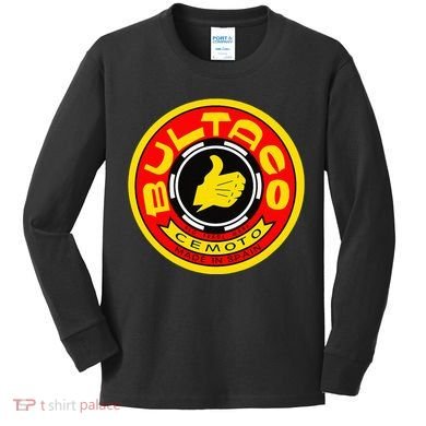 Zero Fucks Given Vintage Bultaco Motorcycle Kids Long Sleeve Shirt