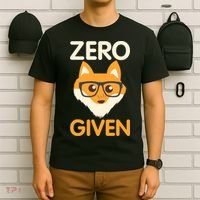 Zero Fox Given Funny Foxes Glasses Don't Care No Fox Given T-Shirt thumb 6