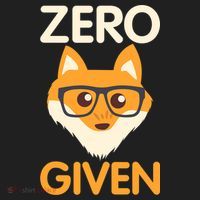 Zero Fox Given Funny Foxes Glasses Don't Care No Fox Given Beanie thumb 2