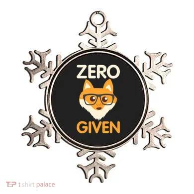 Zero Fox Given Funny Foxes Glasses Don't Care No Fox Given Ornament