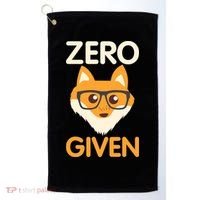 Zero Fox Given Funny Foxes Glasses Don't Care No Fox Given Golf Towel thumb 0