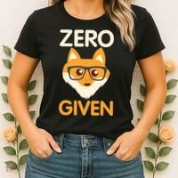 Zero Fox Given Funny Foxes Glasses Don't Care No Fox Given Women's T-Shirt thumb 2
