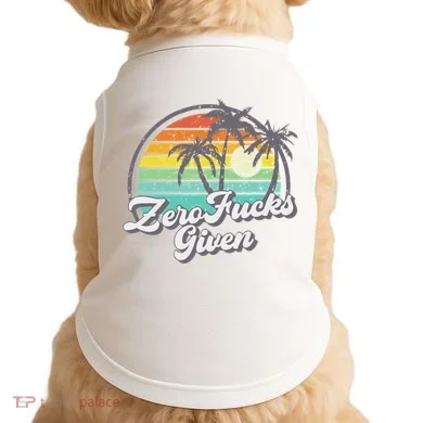 Zero Fucks Given Doggie Tank