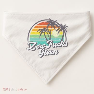 Zero Fucks Given USA-Made Doggie Bandana