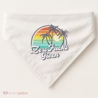Zero Fucks Given USA-Made Doggie Bandana thumb 0
