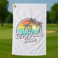 Zero Fucks Given Golf Towel thumb 1
