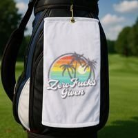 Zero Fucks Given Golf Towel thumb 2