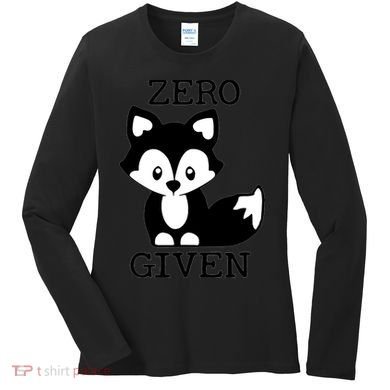 Zero Foxes Given Kawaii Little Fox Women's Long Sleeve Shirt